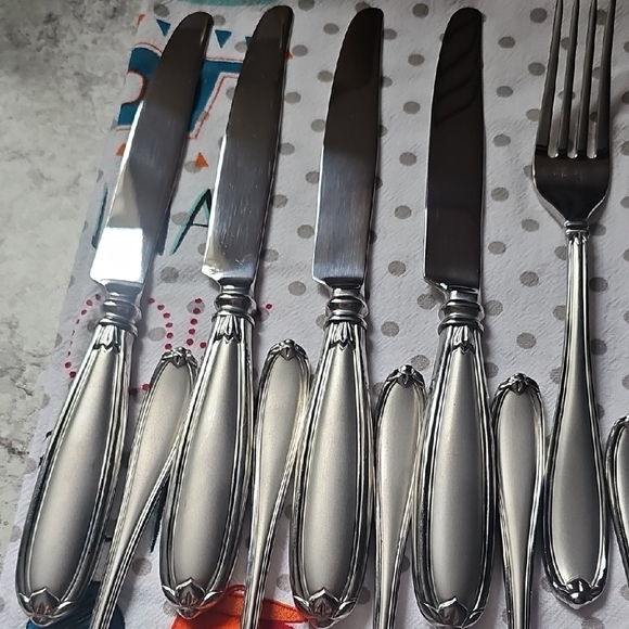 Princess House" BARRINGTON Elegant Silver Cutlery Set - Picture 2 of 5